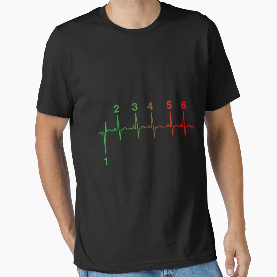 Motorcycle Heartbeat Gear Shift T-Shirt - Unique Graphic Men Women - T-Shirt, Sweatshirt, Hoodie