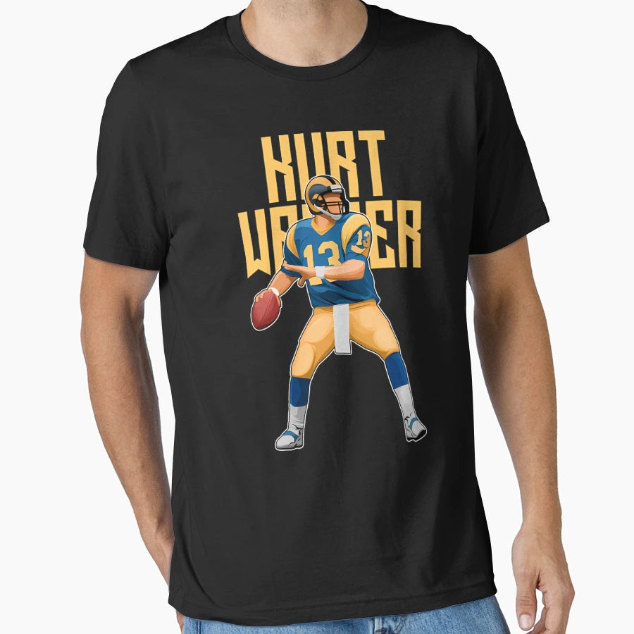 Kurt Warner Drop Back Legends 13 Bold T-Shirt - Aesthetic Graphic Unisex - T-Shirt, Sweatshirt, Hoodie