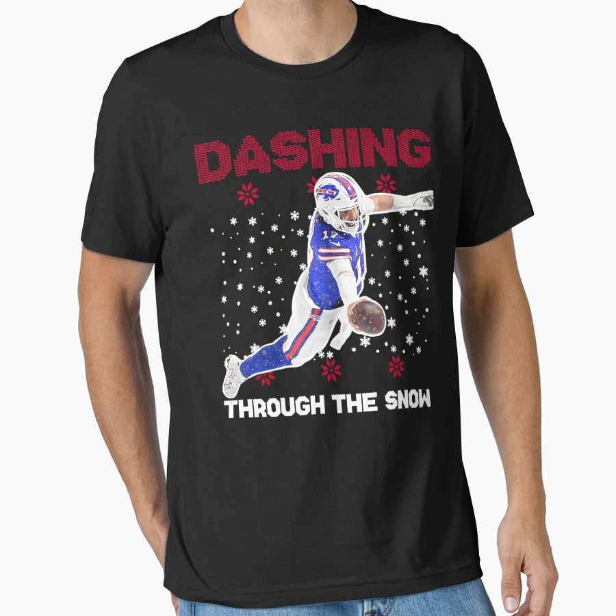 JA Dashing Through Snow T-Shirt - Custom Art Print Men Women - T-Shirt, Sweatshirt, Hoodie