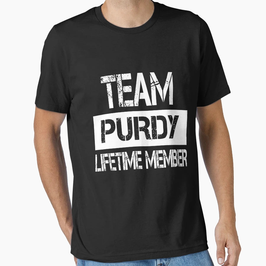 Purdy Name Purdy Lifetime Member T-Shirt - Graphic Print Men Women - T-Shirt, Sweatshirt, Hoodie
