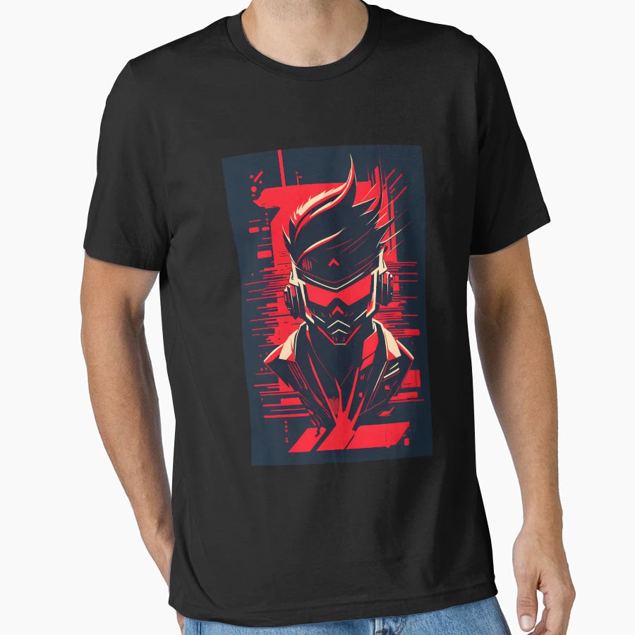 Cyberpunk Cyborg Hacker Gamer No 130 T-Shirt - Unique Graphic Unisex - T-Shirt, Sweatshirt, Hoodie