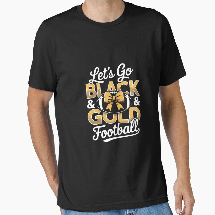 Game Day School Football Team Lets Go T-Shirt - Custom Art Print Men Women - T-Shirt, Sweatshirt, Hoodie