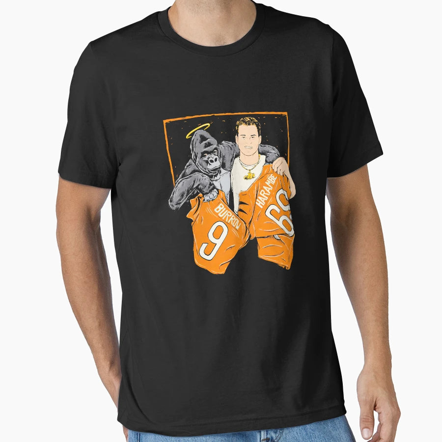 Cincinnati Jersey Swap JB And Harambe T-Shirt - Unique Graphic for Adults - T-Shirt, Sweatshirt, Hoodie