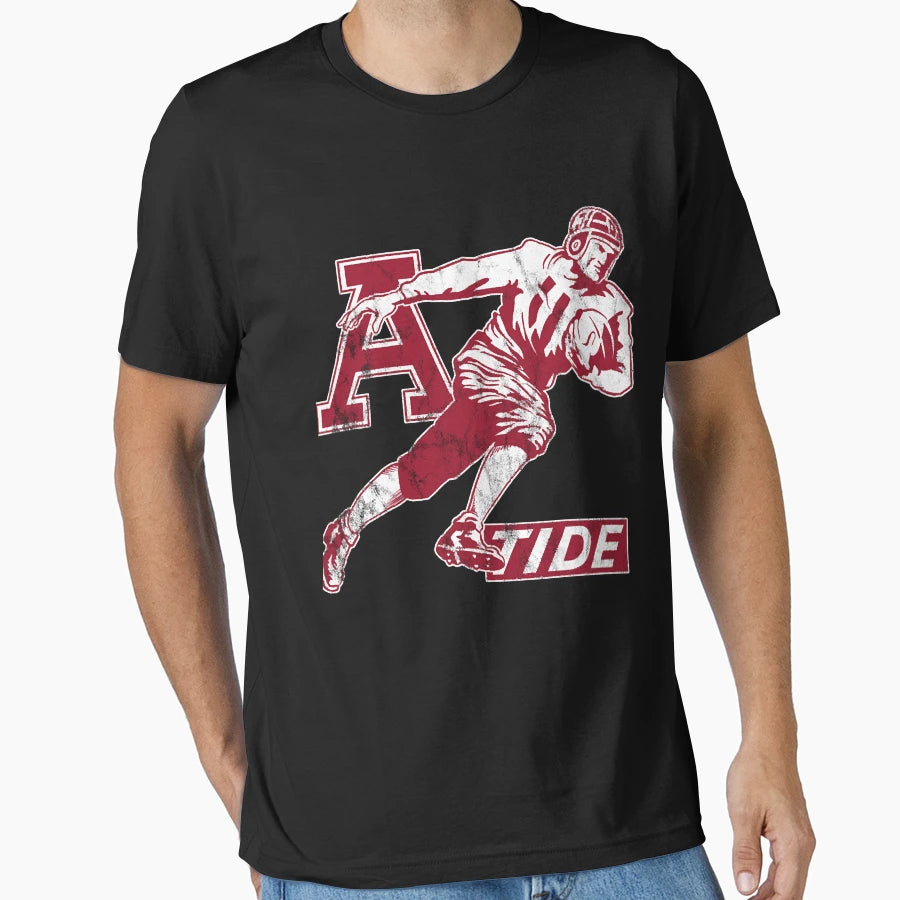 Alabama Tide Football Player T-Shirt - Aesthetic Graphic Men Women - T-Shirt, Sweatshirt, Hoodie