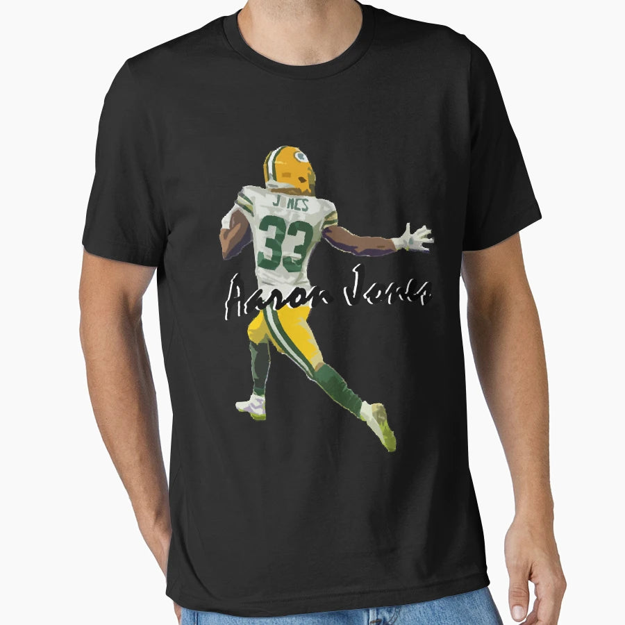 Aaron Jones T-Shirt - Custom Art Print Unisex - T-Shirt, Sweatshirt, Hoodie