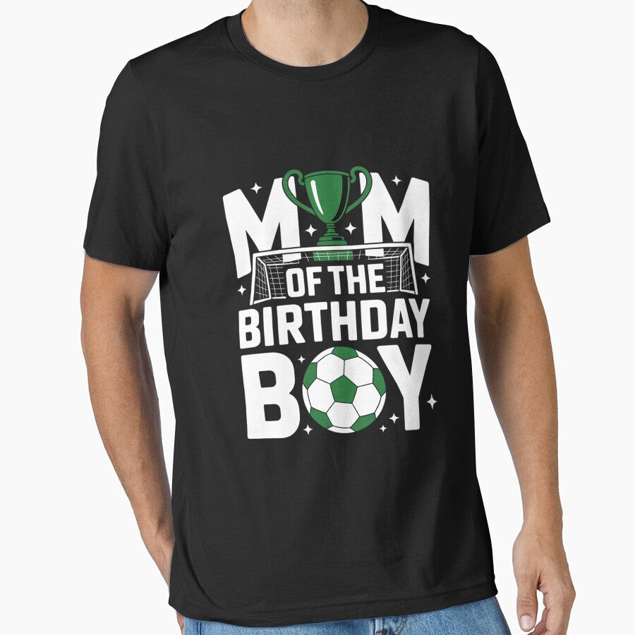 Soccer Mom Birthday Boy Party Family by banbopbii - Adult & Kids T-Shirts, Sweatshirts & Hoodies apparel design preview 1