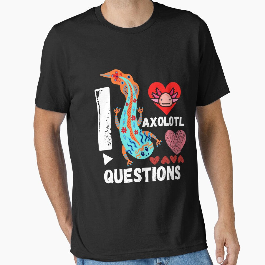 I Axolotl Questions by Buzzbazaar - Adult & Kids T-Shirts, Sweatshirts & Hoodies apparel design preview 1