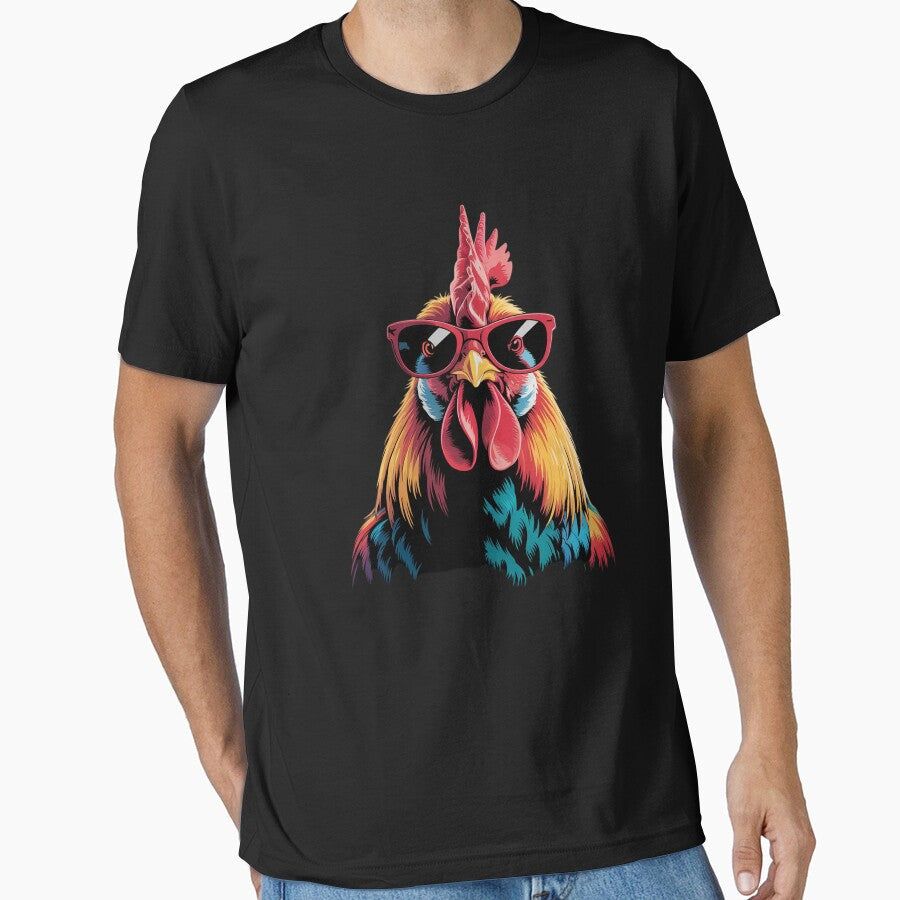Chicken Cool Rooster Wearing Sunglasses -Kids by - Adult & Kids T-Shirts, Sweatshirts & Hoodies apparel design preview 1