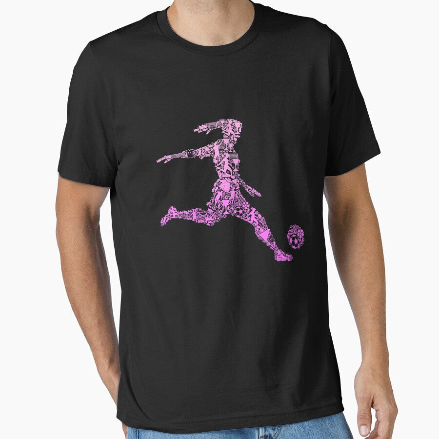 Soccer Women Girl Youth Player by tamara-art - Adult & Kids T-Shirts, Sweatshirts & Hoodies apparel design preview 1