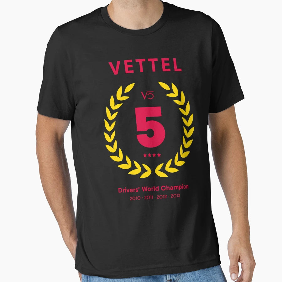World Champion Sebastian Vettel T-Shirt - Minimalist Print Unisex - T-Shirt, Sweatshirt, Hoodie