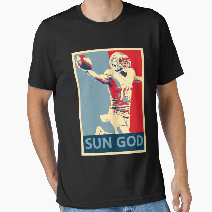 Amon Ra St Brown Lions Sun God T-Shirt - Minimalist Print Men Women - T-Shirt, Sweatshirt, Hoodie