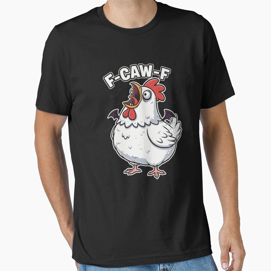 Fcawf Chicken Scream by deathanarchy - Adult & Kids T-Shirts, Sweatshirts & Hoodies apparel design preview 1