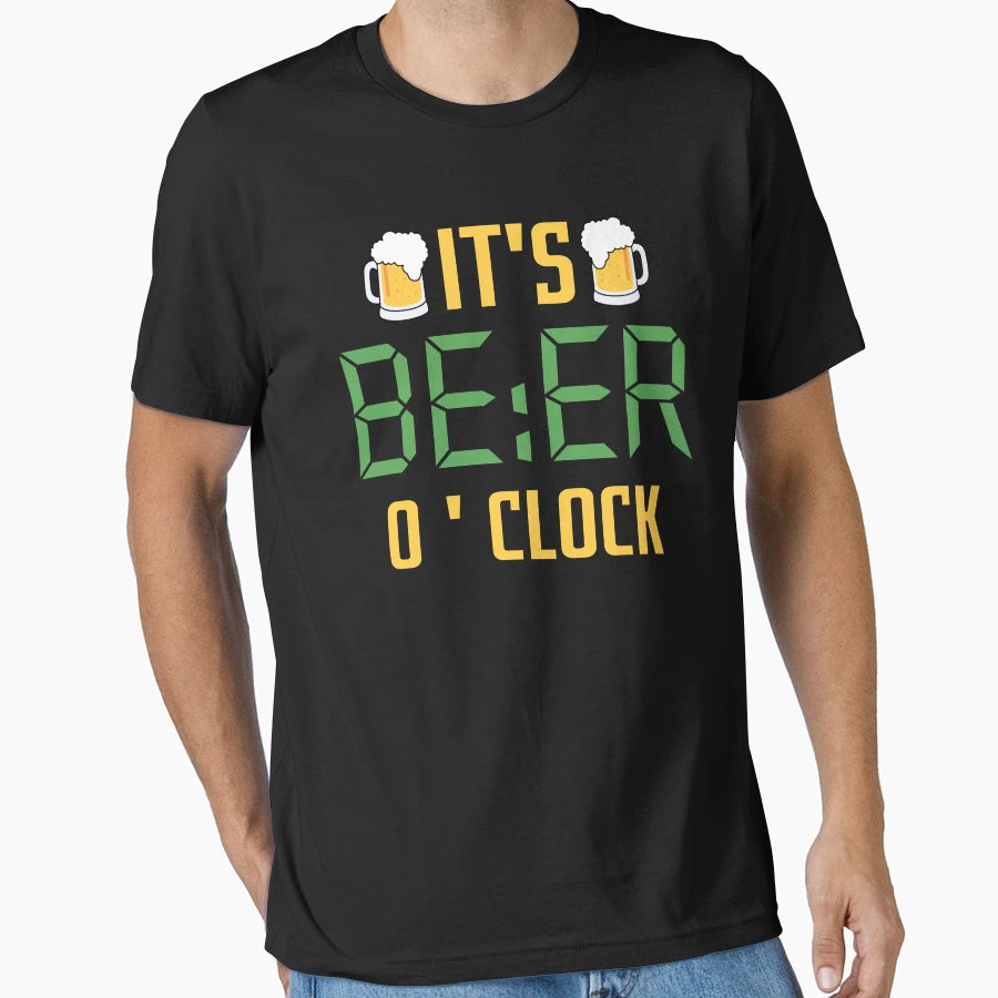 Funny Beer Time T-Shirt - Fun Novelty Design for Adults - T-Shirt, Sweatshirt, Hoodie