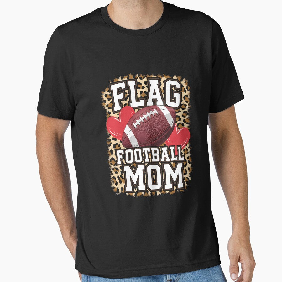 Flag Football Mom Mother's Day by Morphologiona - Adult & Kids T-Shirts, Sweatshirts & Hoodies apparel design preview 1