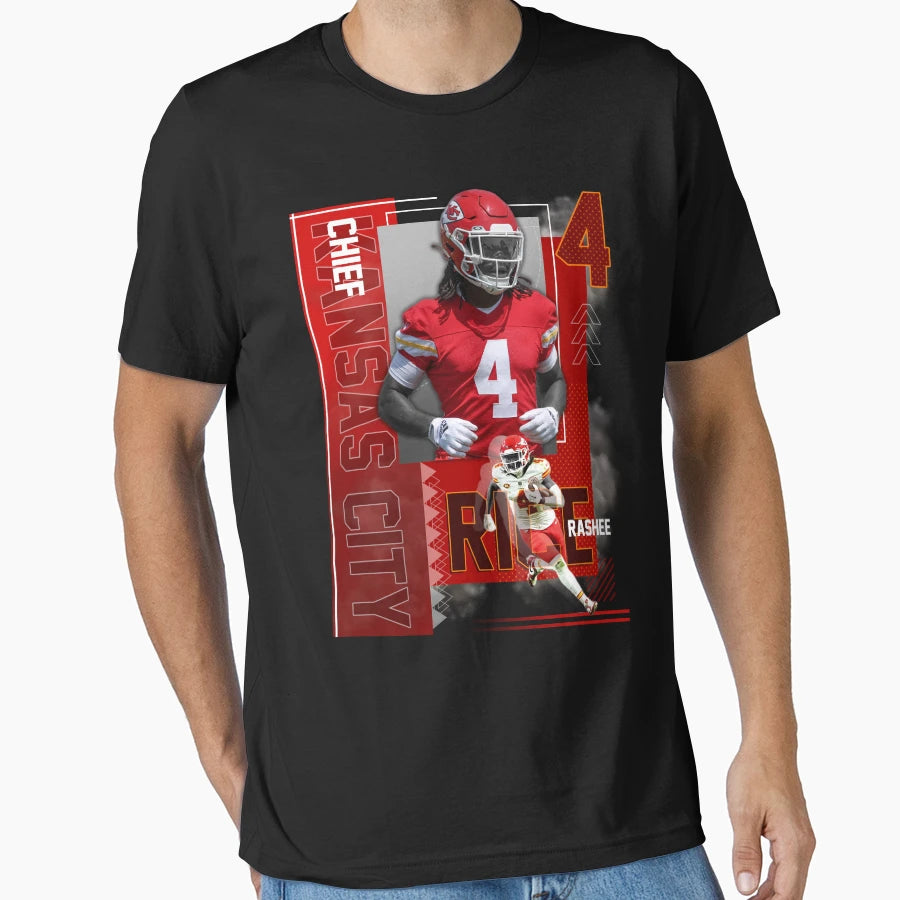 Kansas City Chiefs Rashee Rice T-Shirt - Streetwear Style for Adults - T-Shirt, Sweatshirt, Hoodie
