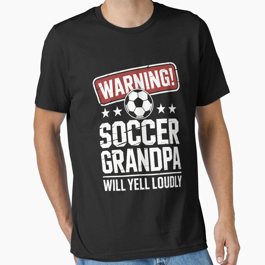 Soccer Grandpa Player Funny Joke Support by aidenpier - Adult & Kids T-Shirts, Sweatshirts & Hoodies apparel design preview 1