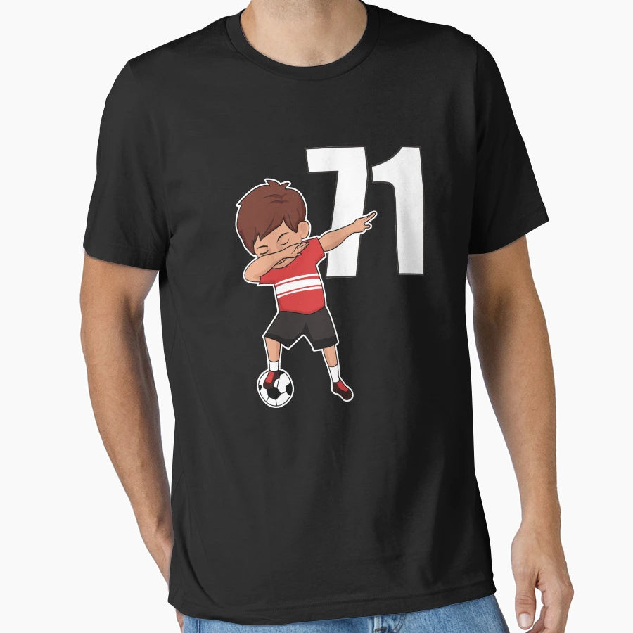 Awesome Soccer Player Number 71 Soccer T-Shirt - Streetwear Style Unisex - T-Shirt, Sweatshirt, Hoodie