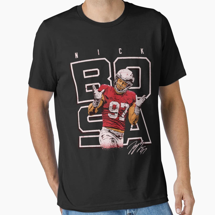 Defensive End 97 Player Footbal T-Shirt - Fun Novelty Design Unisex - T-Shirt, Sweatshirt, Hoodie