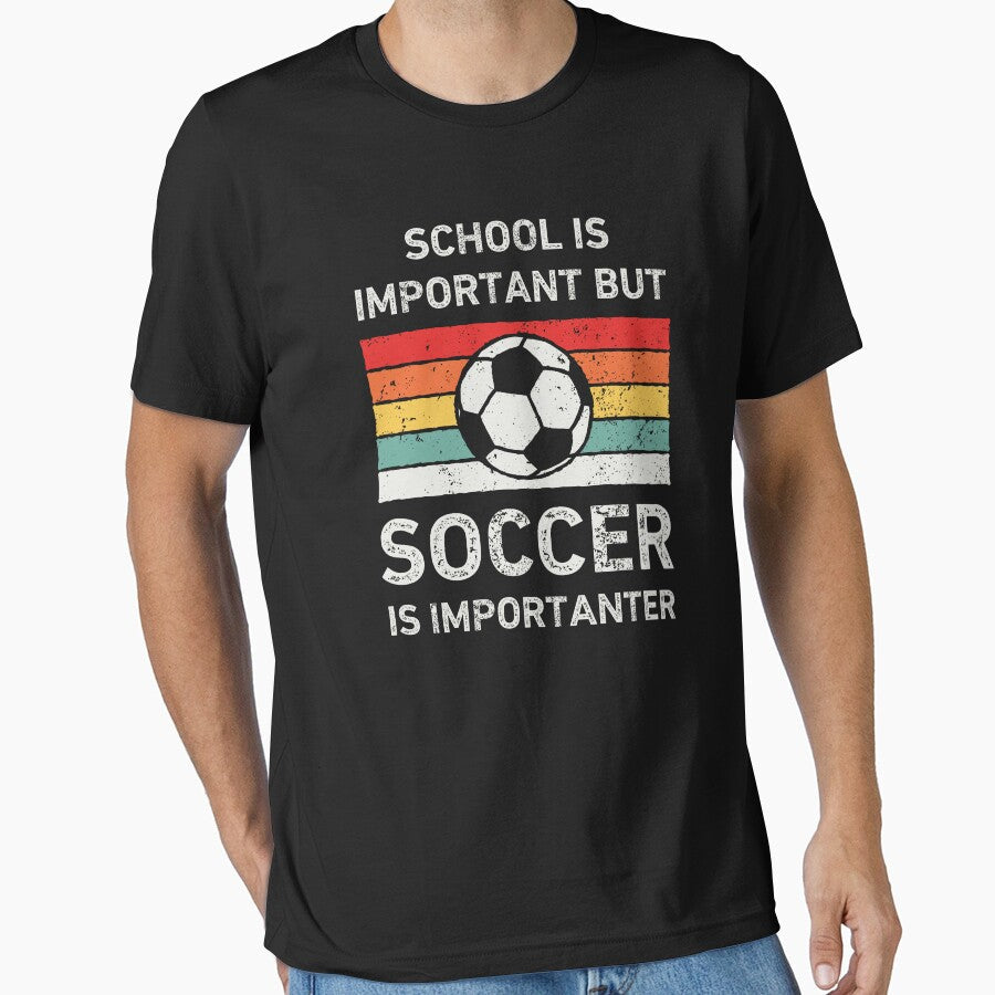 Funny Soccer Lover Retro Vintage by WhistleCloset - Adult & Kids T-Shirts, Sweatshirts & Hoodies apparel design preview 1