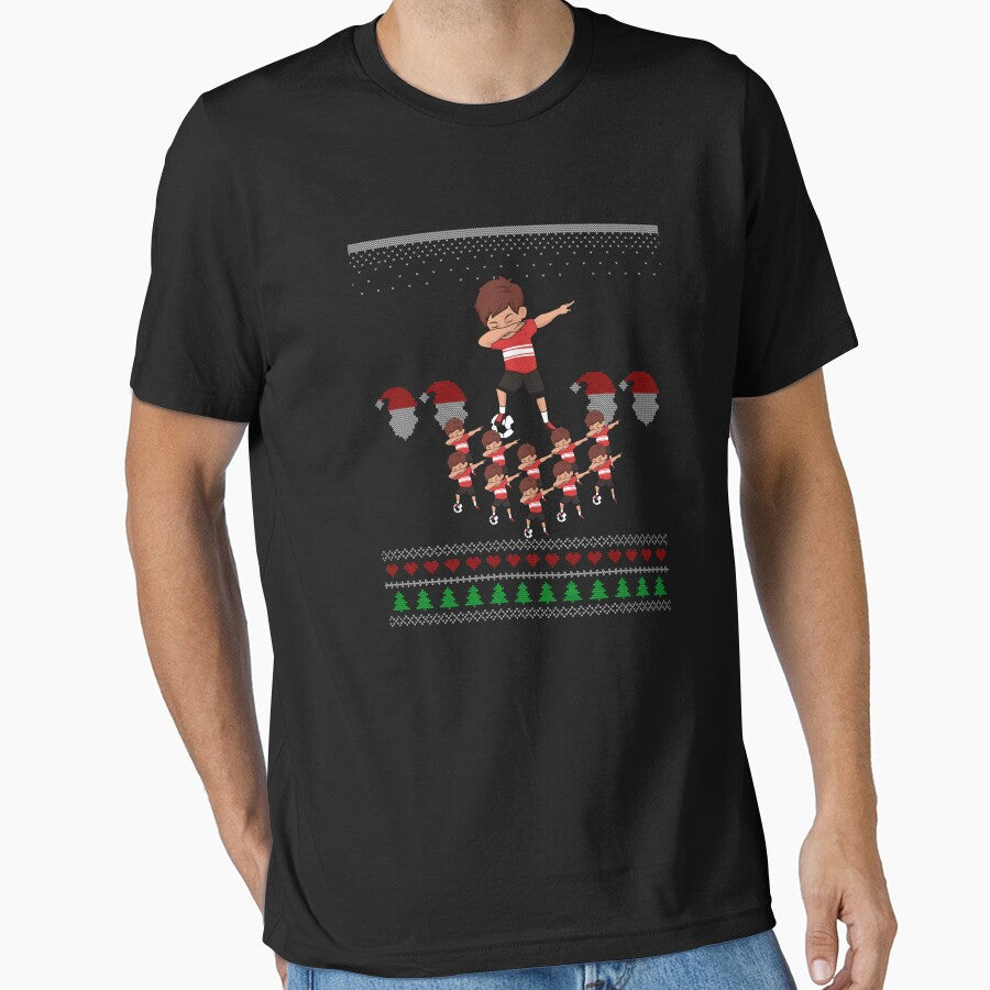 Soccer Player Christmas Athlete Athletic Sports Team - Adult & Kids T-Shirts, Sweatshirts & Hoodies apparel design preview 1
