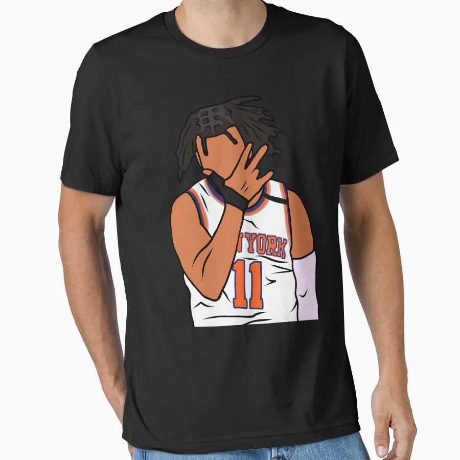 Jalen Brunson 3 Point Celebration T-Shirt - Fun Novelty Design for Adults - T-Shirt, Sweatshirt, Hoodie
