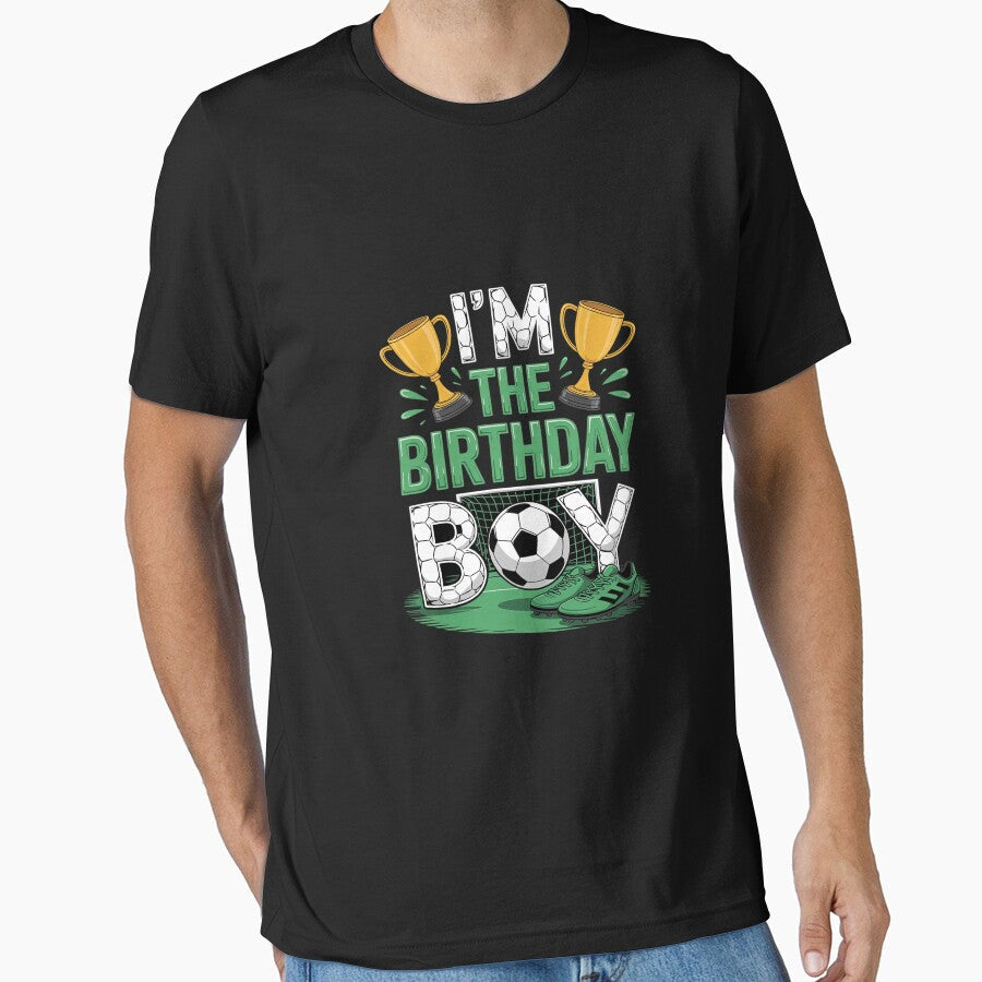 Im The Birthday Boy Soccer Group Family Matching - Adult & Kids T-Shirts, Sweatshirts & Hoodies apparel design preview 1