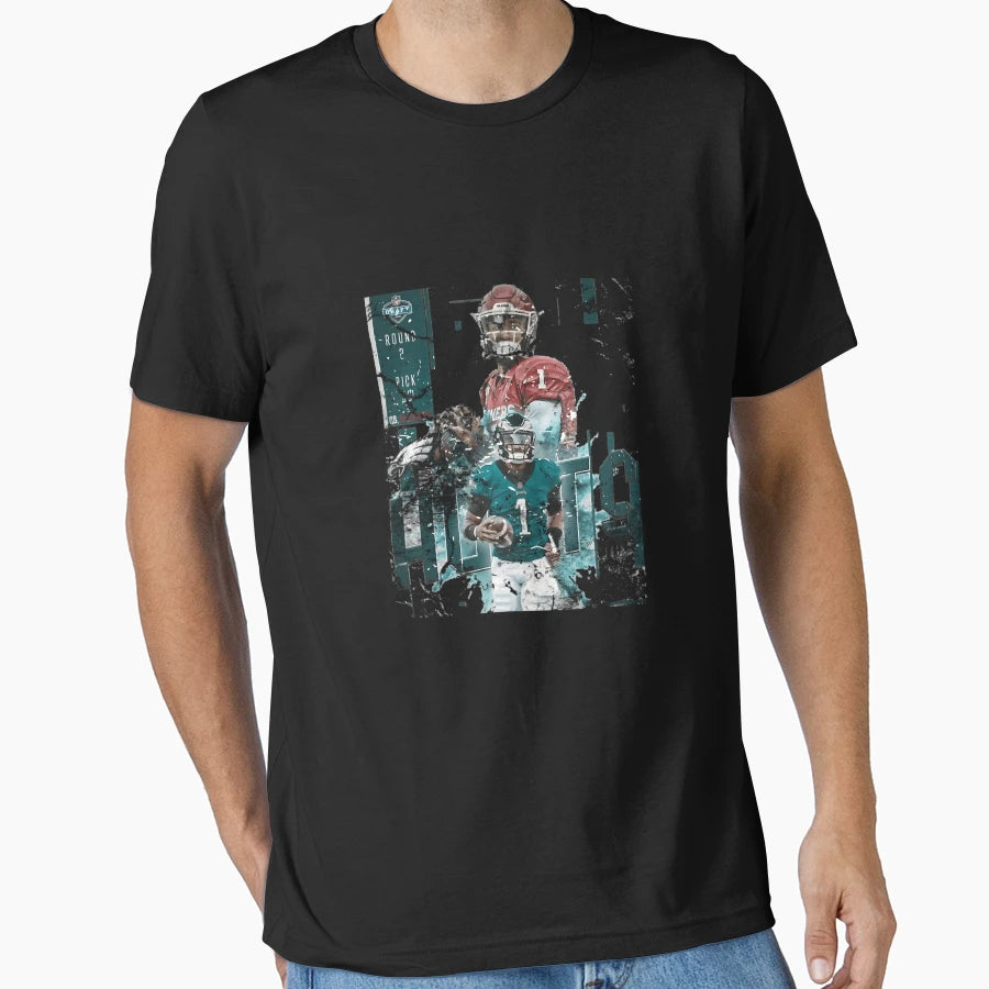 American Football Quarterback 1 T-Shirt - Aesthetic Graphic for Adults - T-Shirt, Sweatshirt, Hoodie