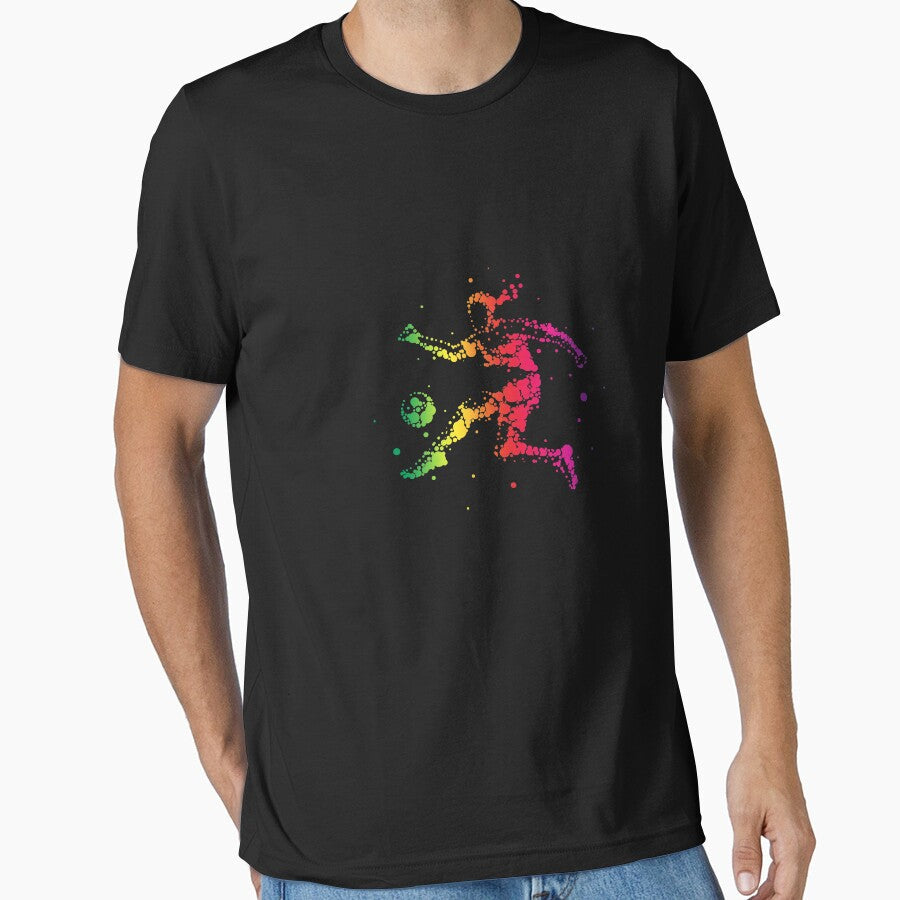 Top Fun Soccer Love Abstract Girl player design by - Adult & Kids T-Shirts, Sweatshirts & Hoodies apparel design preview 1