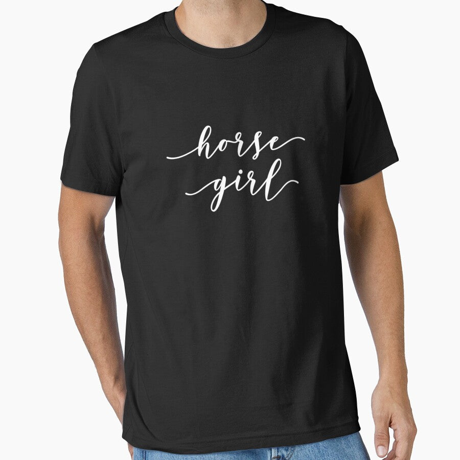 Funny Horse Loving Girl Design by LGamble12345 - Adult & Kids T-Shirts, Sweatshirts & Hoodies apparel design preview 1