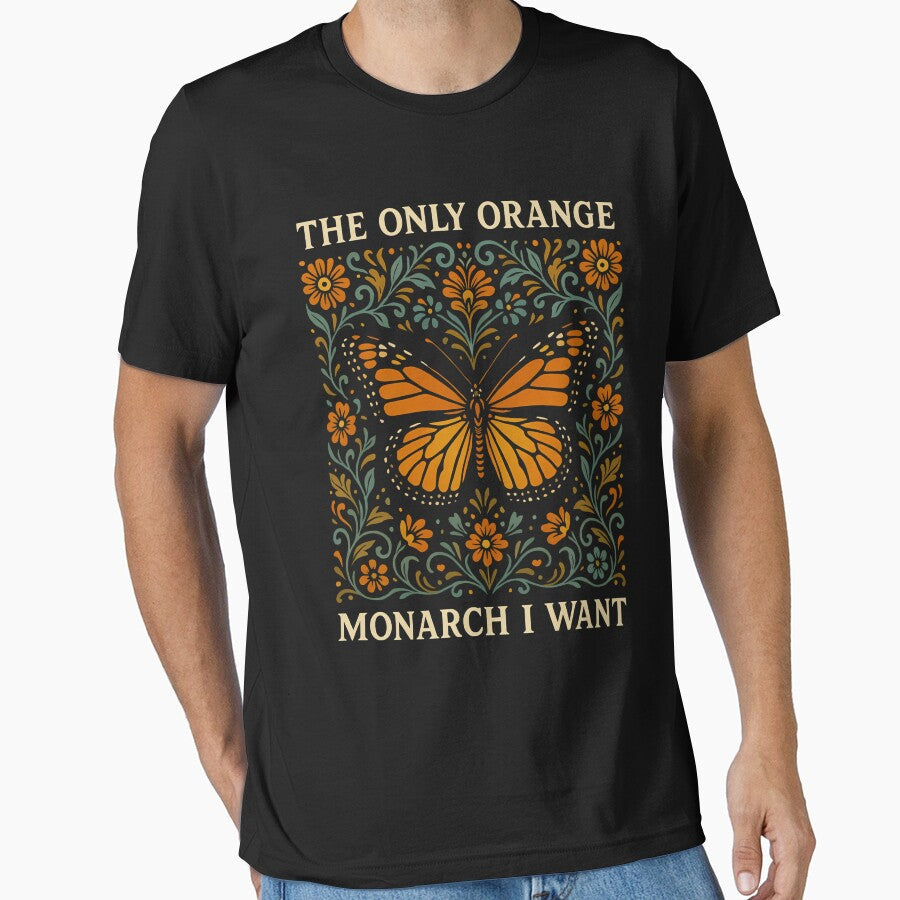 Monarch Butterfly The Only Orange I Want by - Adult & Kids T-Shirts, Sweatshirts & Hoodies apparel design preview 1