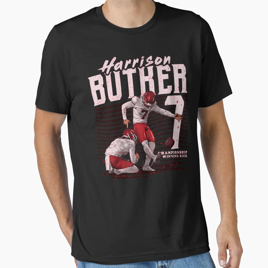 Harrison Butker Kansas City Kick T-Shirt - Custom Art Print Men Women - T-Shirt, Sweatshirt, Hoodie