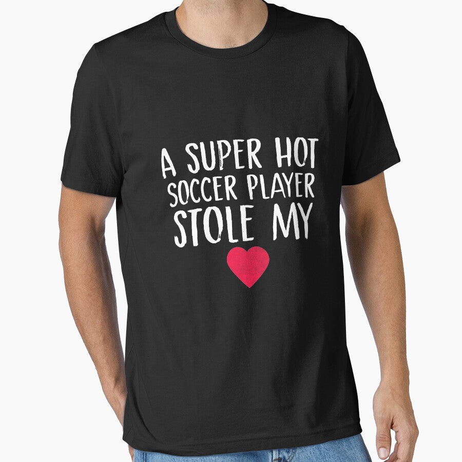 A Super Hot Soccer Player Stole My Heart Wife - Adult & Kids T-Shirts, Sweatshirts & Hoodies apparel design preview 1