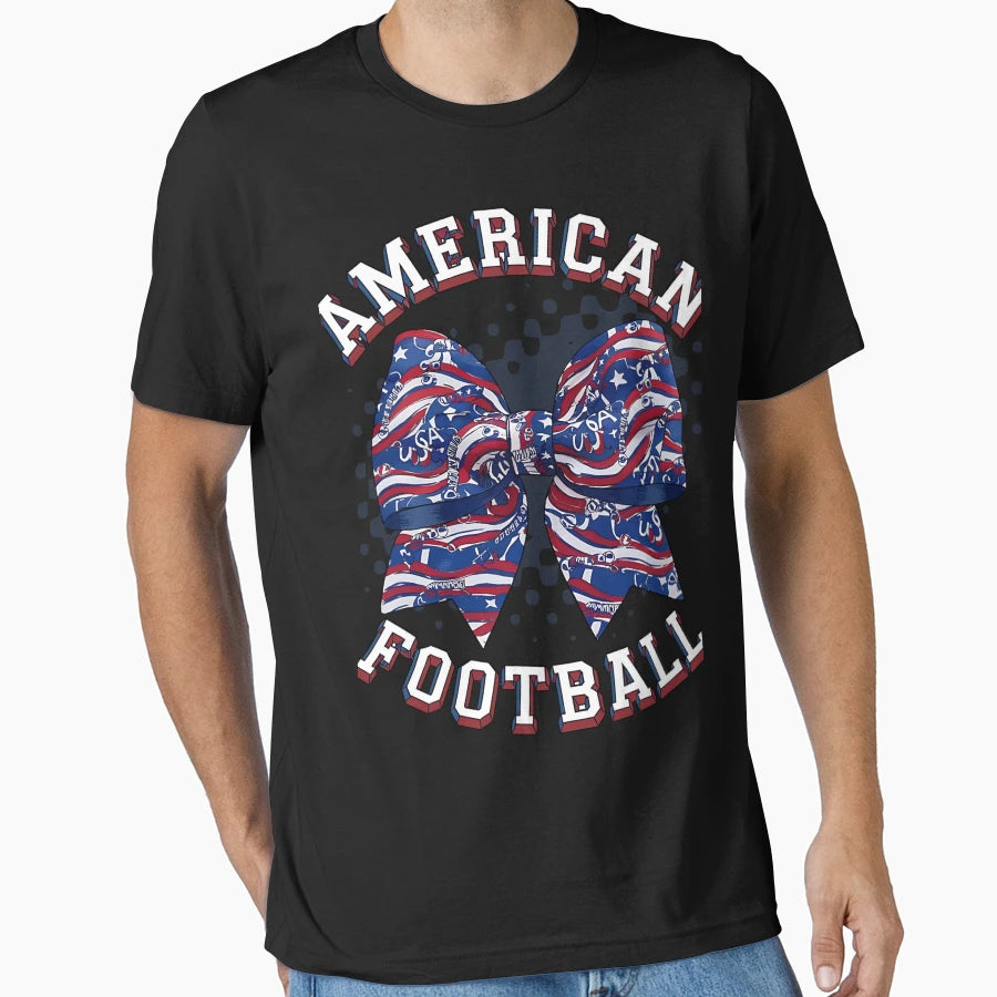 Coquette Football Lets American T-Shirt - Casual Everyday Wear Men Women - T-Shirt, Sweatshirt, Hoodie