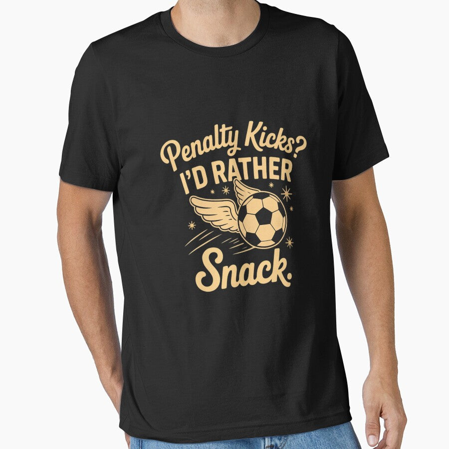 Penalty Kicks I'd Rather Snack Football Cookie Humor - Adult & Kids T-Shirts, Sweatshirts & Hoodies apparel design preview 1