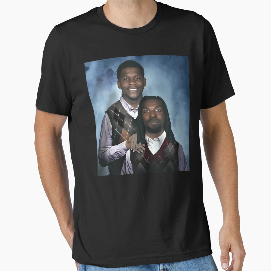 Anthony Edwards Minnesota And Naz Reid T-Shirt - Minimalist Print Unisex - T-Shirt, Sweatshirt, Hoodie