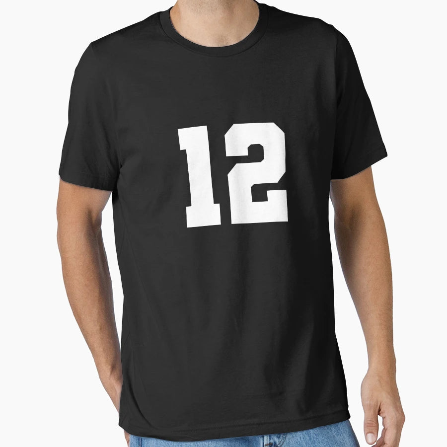 12 Twelve White Soccer League T-Shirt - Casual Everyday Wear Men Women - T-Shirt, Sweatshirt, Hoodie