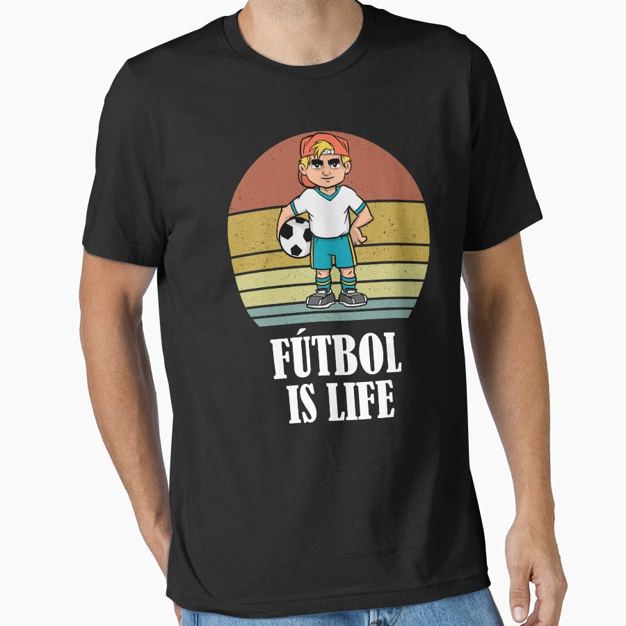 Futbol Is Life Soccer Lover Football T-Shirt - Custom Art Print Men Women - T-Shirt, Sweatshirt, Hoodie