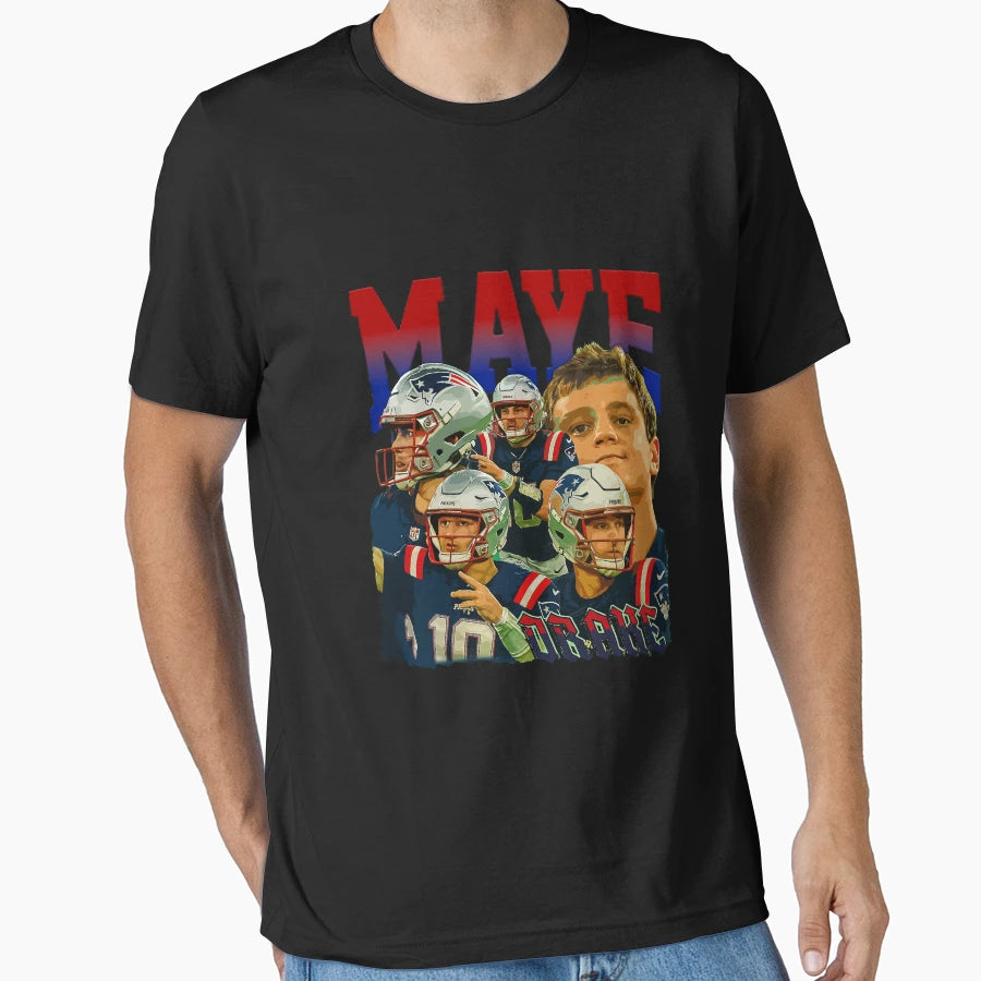 Maye New England Football Bootleg T-Shirt - Novelty Apparel Unisex - T-Shirt, Sweatshirt, Hoodie