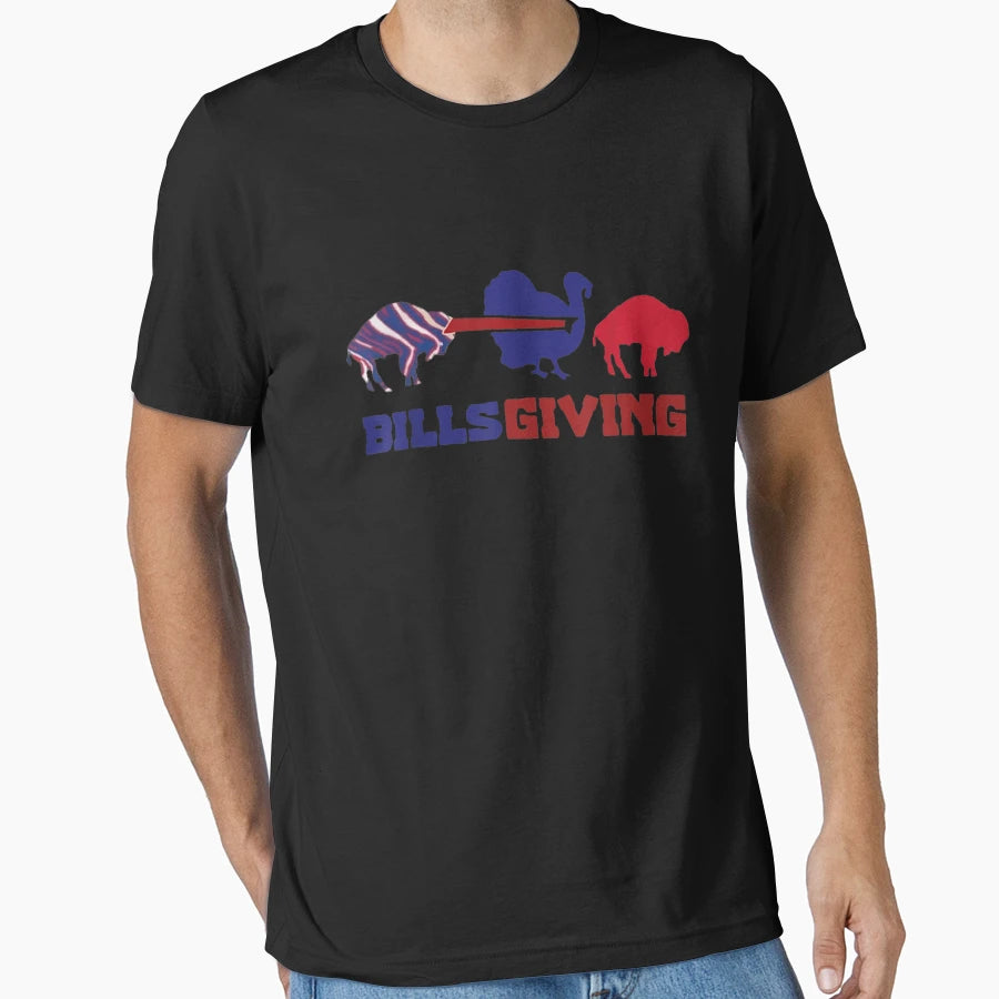 Happy Billsgiving Chicken Football T-Shirt - Streetwear Style Men Women - T-Shirt, Sweatshirt, Hoodie