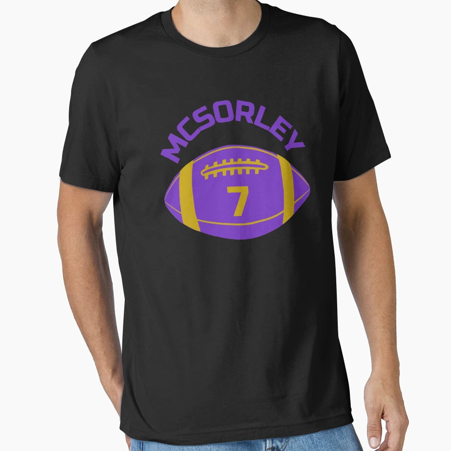 Mcsorley Football Ravens Colours T-Shirt - Unique Graphic Unisex - T-Shirt, Sweatshirt, Hoodie