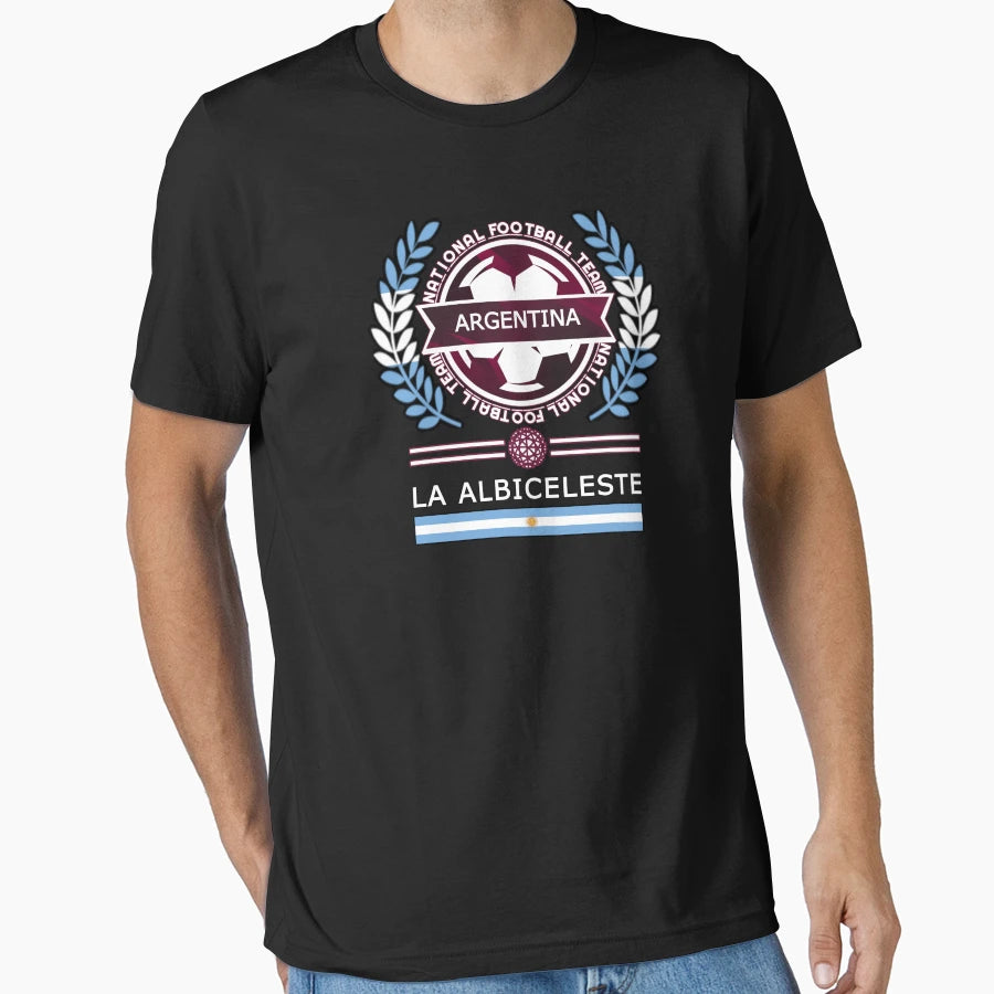 Argentina New Football Supporters T-Shirt - Aesthetic Graphic for Adults - T-Shirt, Sweatshirt, Hoodie