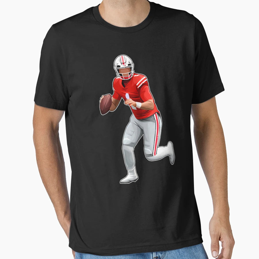 Justin Fields Drop Backs T-Shirt - Novelty Apparel Men Women - T-Shirt, Sweatshirt, Hoodie