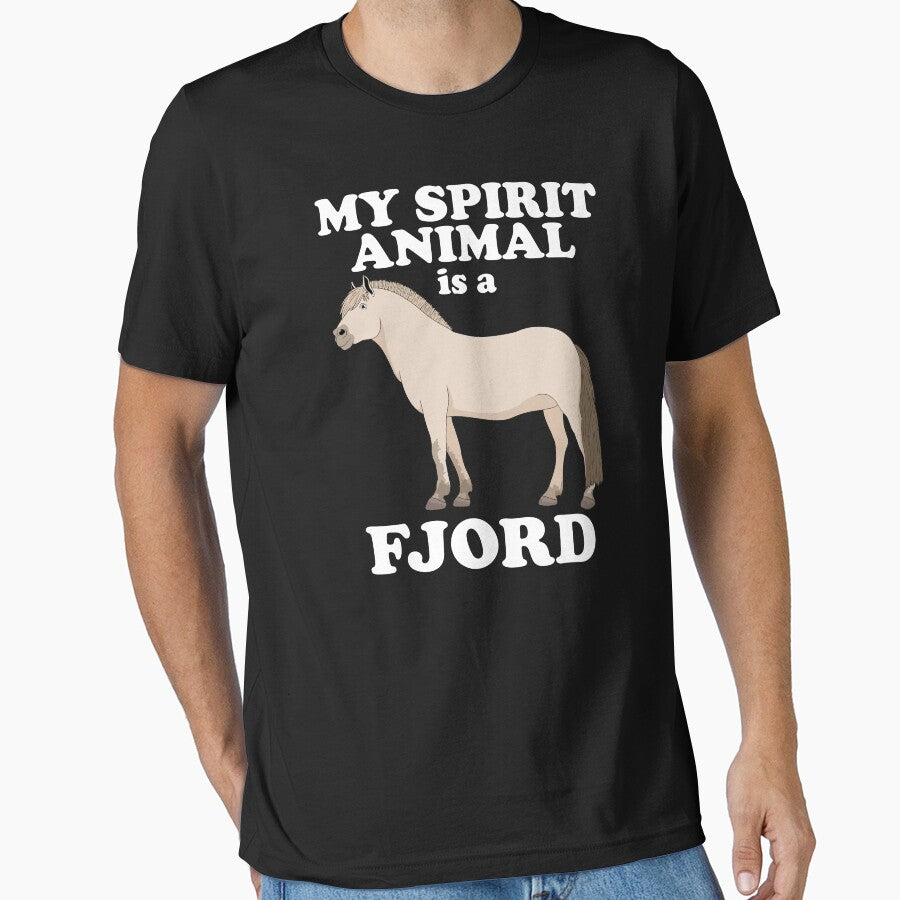 Funny My Spirit Animal Is A Fjord Horse product by - Adult & Kids T-Shirts, Sweatshirts & Hoodies apparel design preview 1