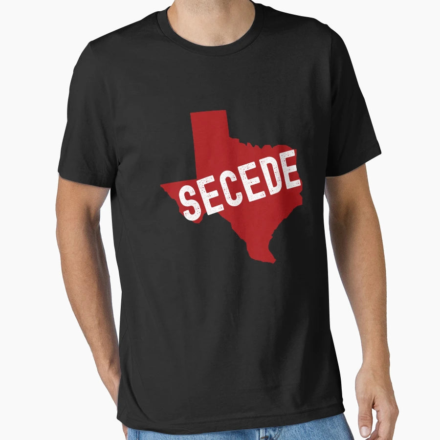 Texas Secede T-Shirt - Minimalist Print Men Women - T-Shirt, Sweatshirt, Hoodie