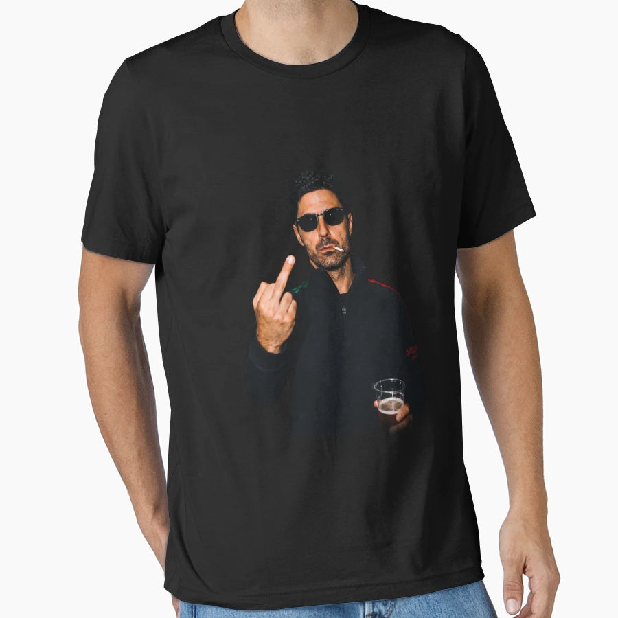 Mikel Middle Finger Drinking Beer Funny T-Shirt - Trendy Graphic Men Women - T-Shirt, Sweatshirt, Hoodie