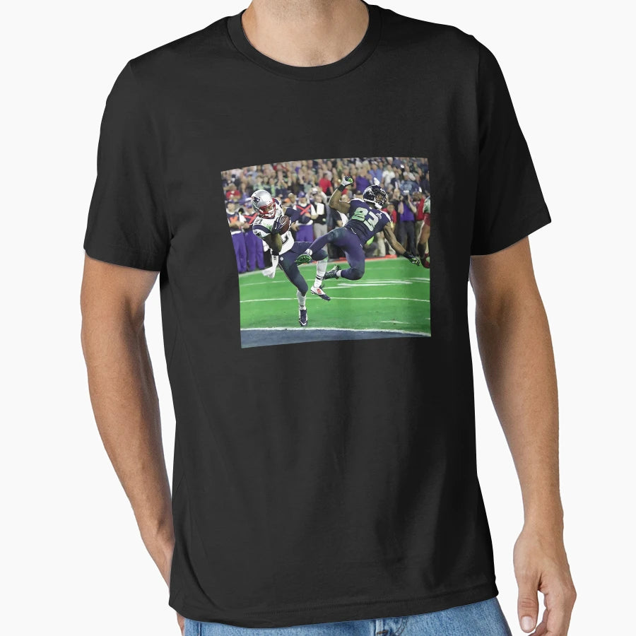 Malcolm Butler Goal Line Interception T-Shirt - Novelty Apparel for Adults - T-Shirt, Sweatshirt, Hoodie