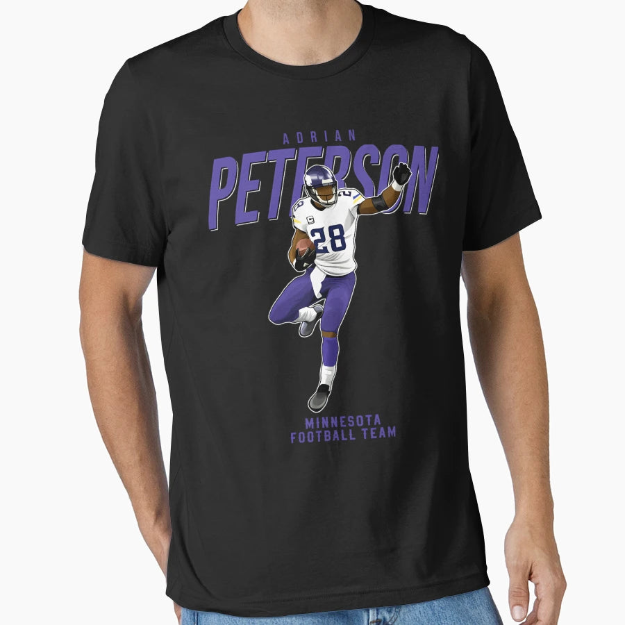 Adrian Peterson 28 Minnesota T-Shirt - Aesthetic Graphic for Adults - T-Shirt, Sweatshirt, Hoodie
