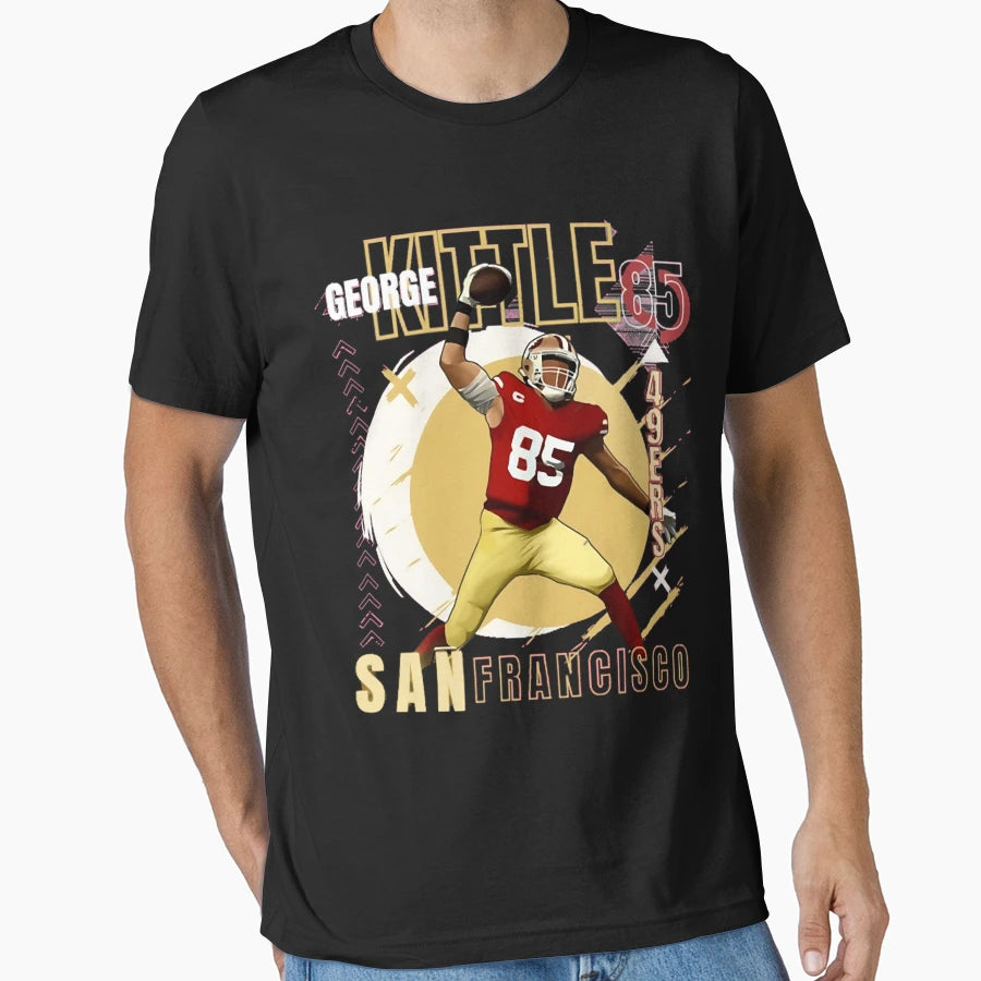 George Krieger Sport Kittle Heart 49Ers T-Shirt - Trendy Graphic Unisex - T-Shirt, Sweatshirt, Hoodie
