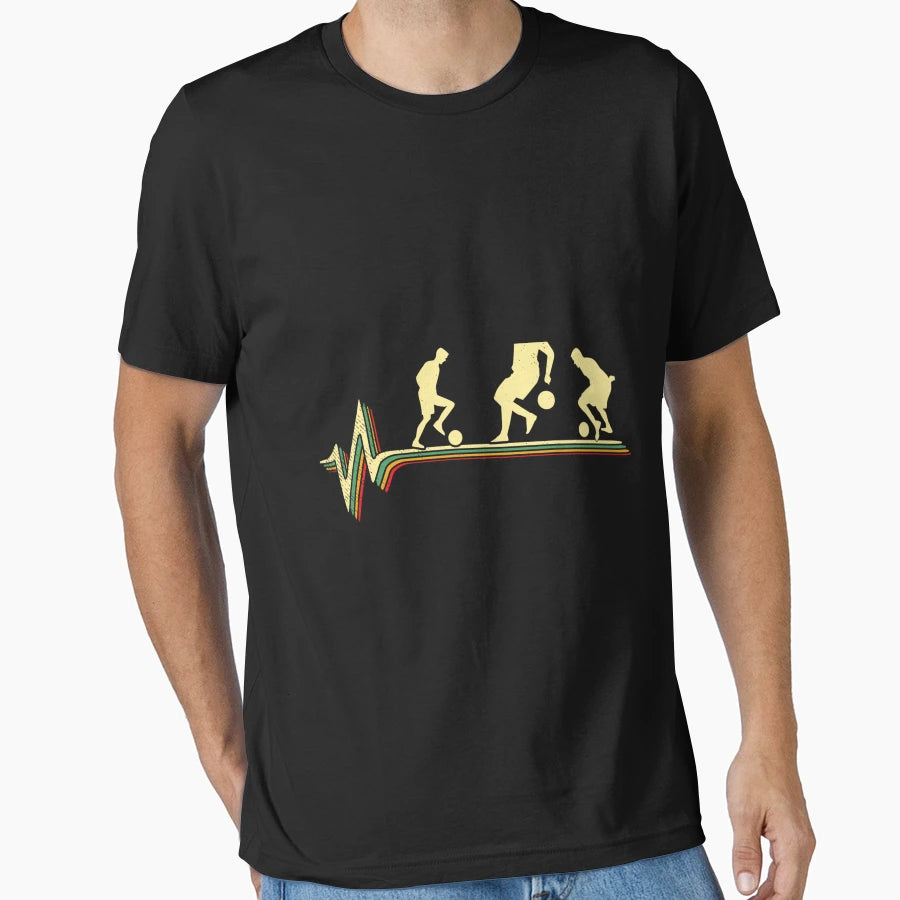 Heartbeat Soccer Soccer Player T-Shirt - Casual Everyday Wear for Adults - T-Shirt, Sweatshirt, Hoodie