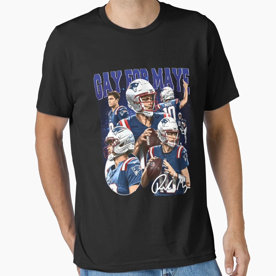 Gay Maye New England Football T-Shirt - Novelty Apparel for Adults - T-Shirt, Sweatshirt, Hoodie